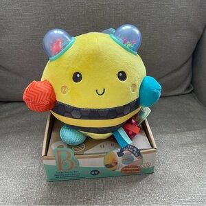 B toys sensory Bee Stuffed Animal - Yellow and Multicolor